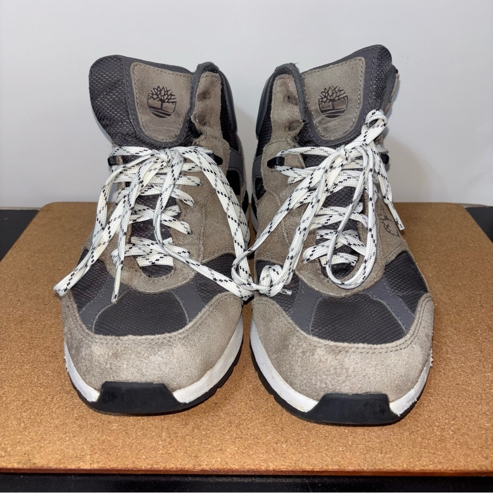 Timberland Mens Tan Charcoal High Top Sneakers Size 8 - Picture 3 of 11